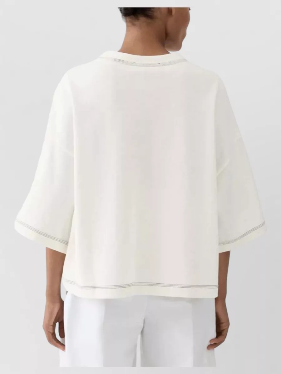 Jacquemus Embroidered Logo Cotton T-Shirt