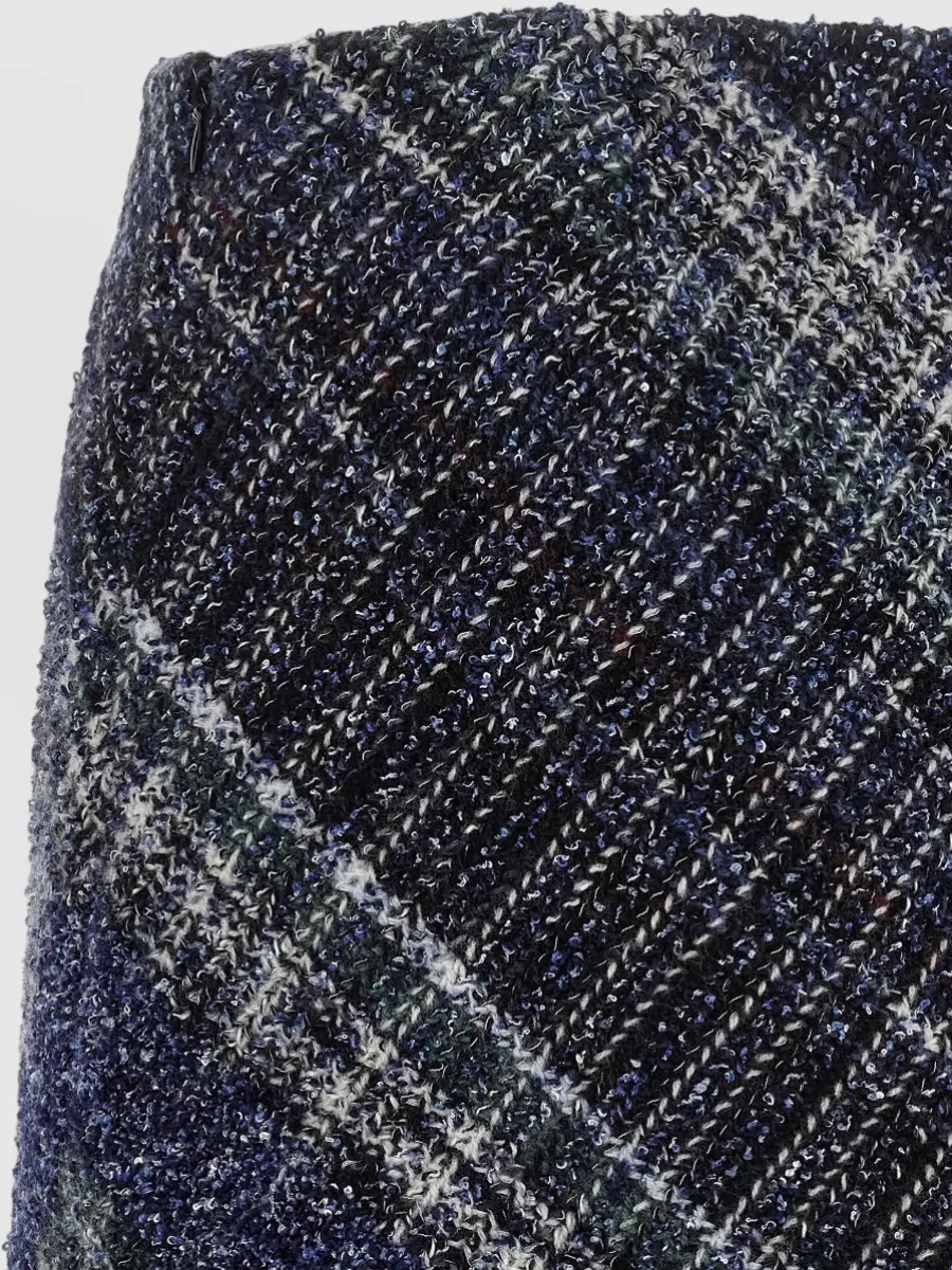 Missoni Wool Check Mini Skirt