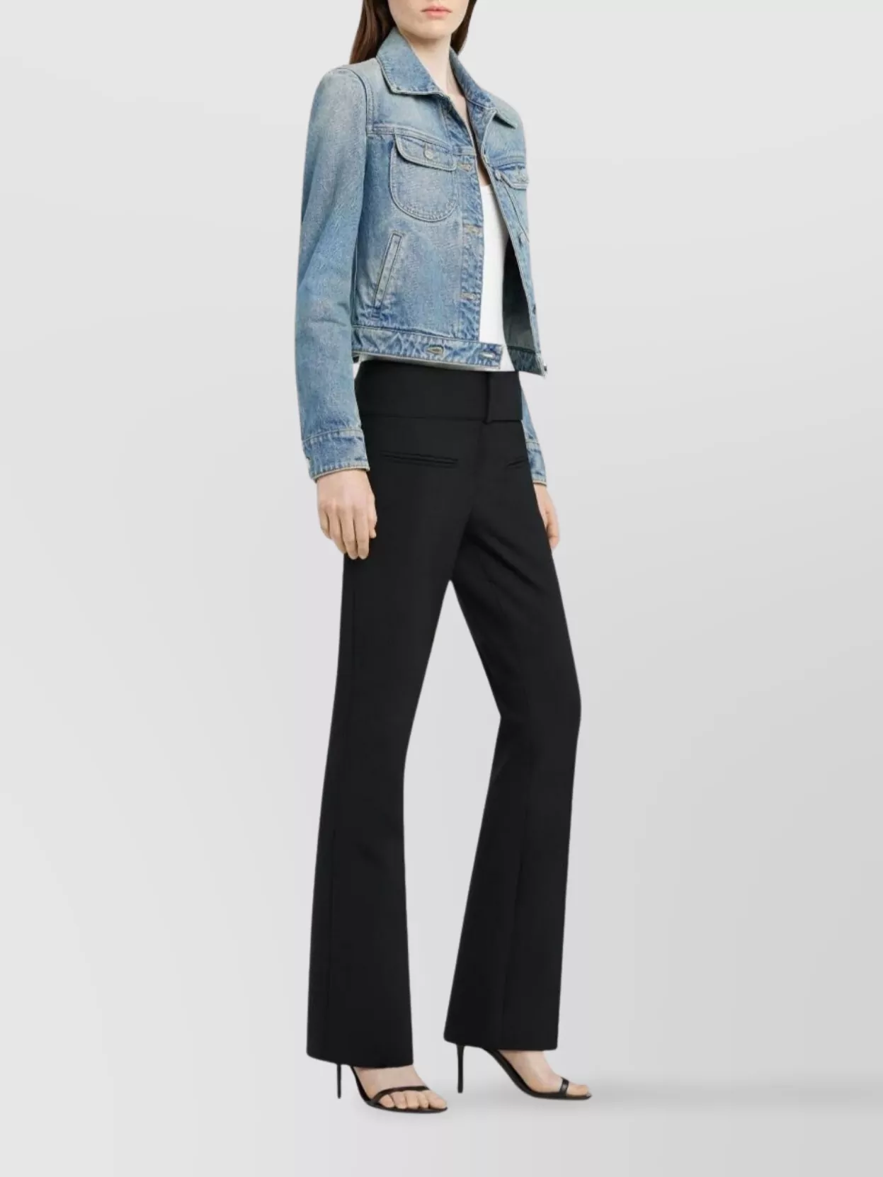 Courrèges Tailored Blazer With Long Sleeves And Pockets In Blue