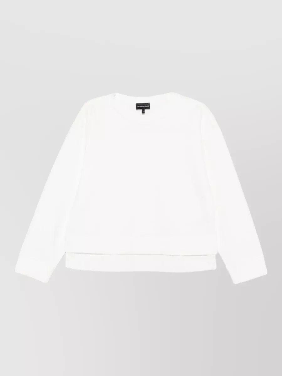 Emporio Armani logo cotton long-sleeve sweatshirt