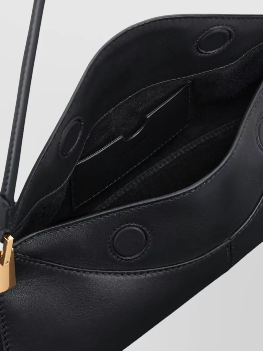 Balmain Small Calf Leather Shoulder Bag