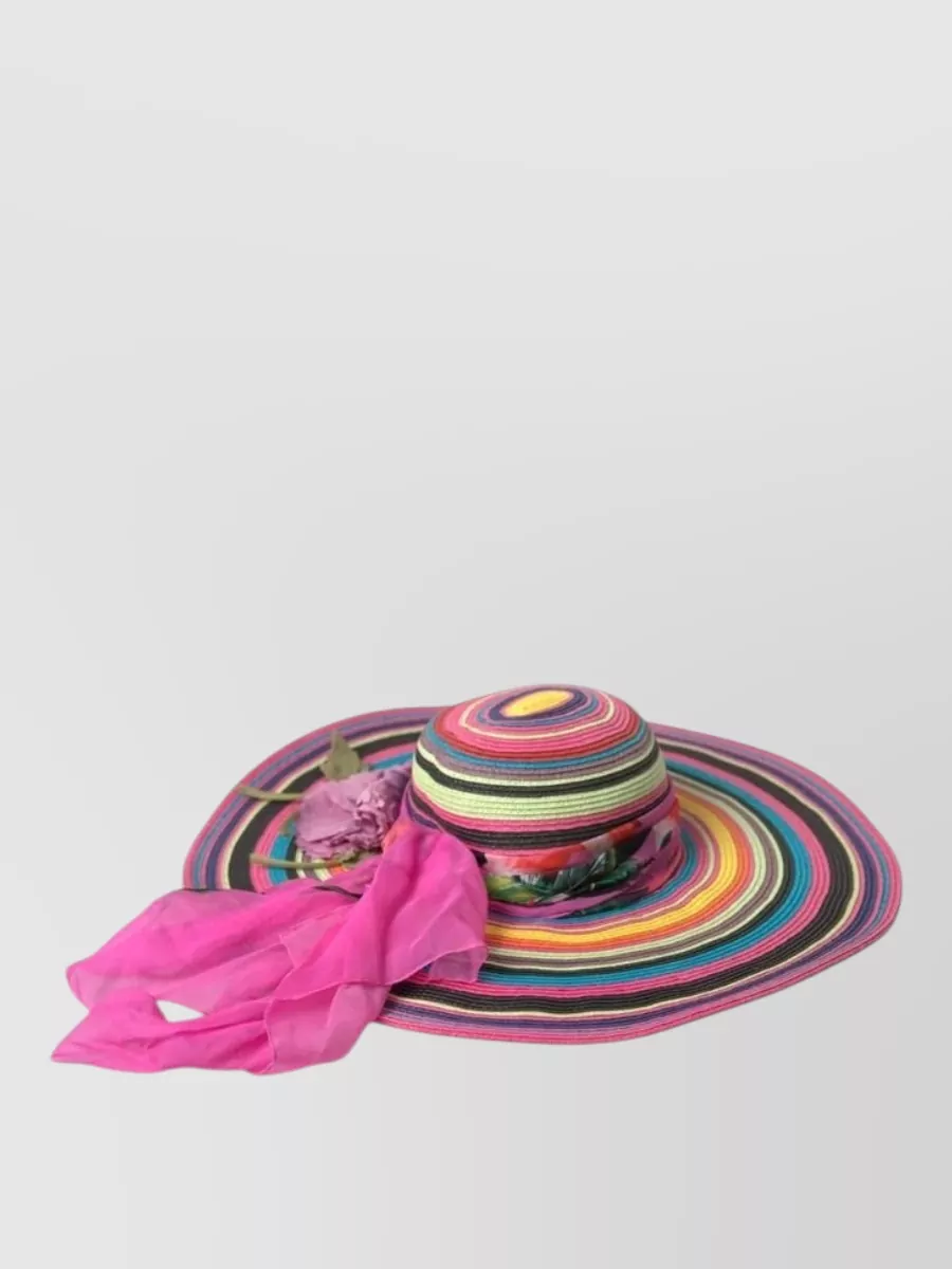 Dolce&Gabbana straw wide brim sun hat