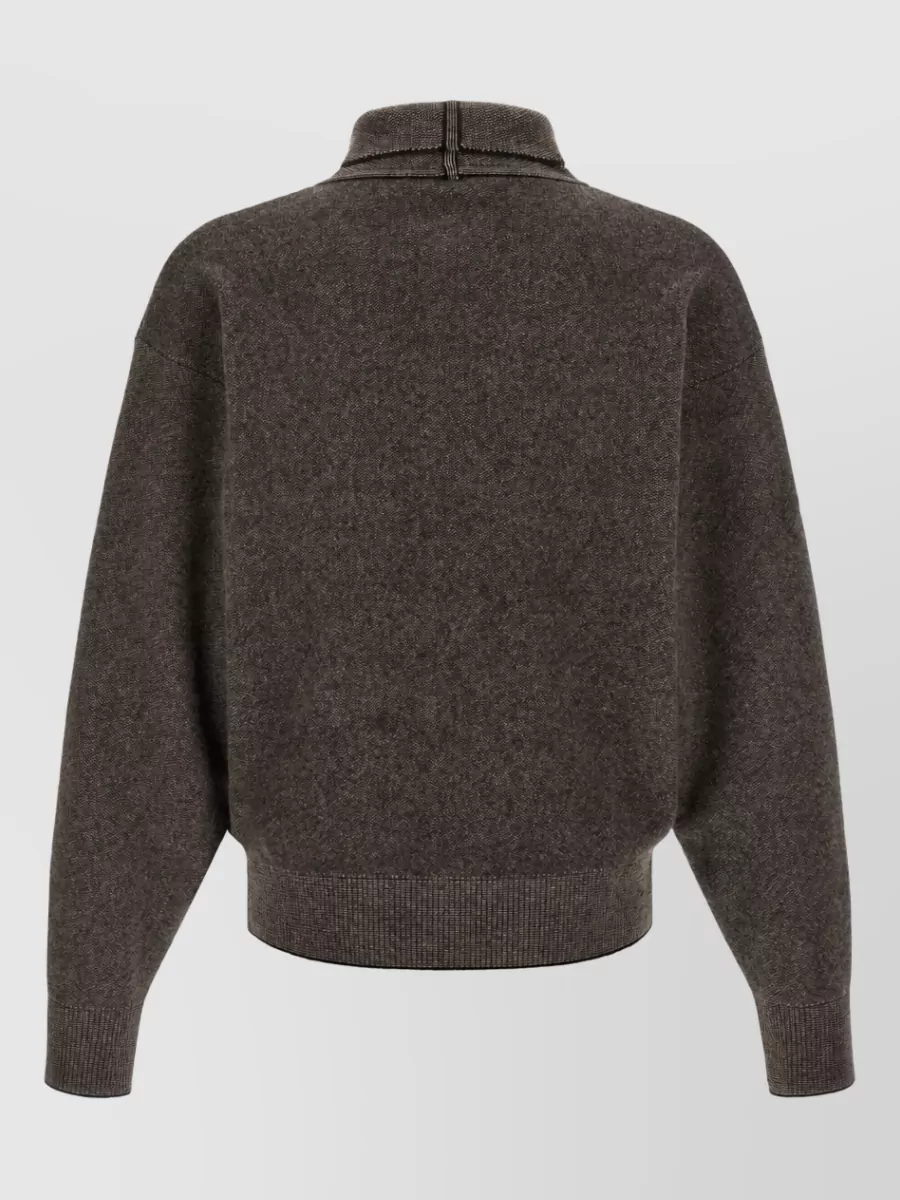 Jacquemus Cashmere Merino Wool Shawl Collar Cardigan