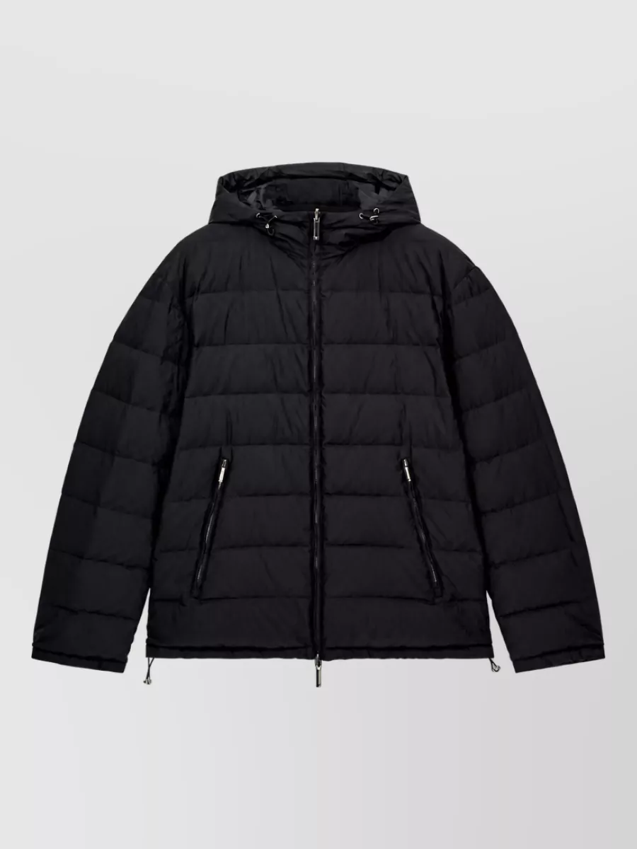 Emporio Armani Quilted hooded down puffer jacket