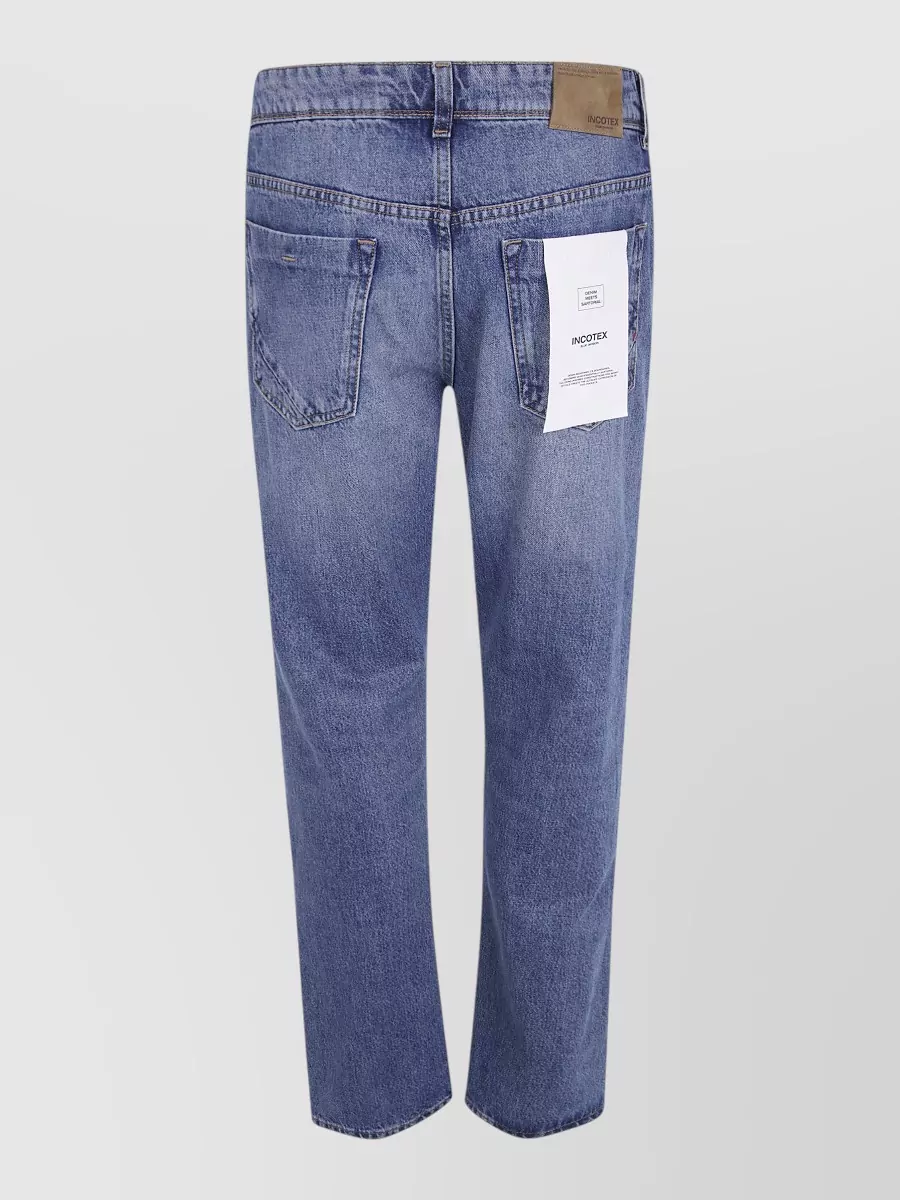 Incotex Denim Regular-Fit Straight-Leg Jeans
