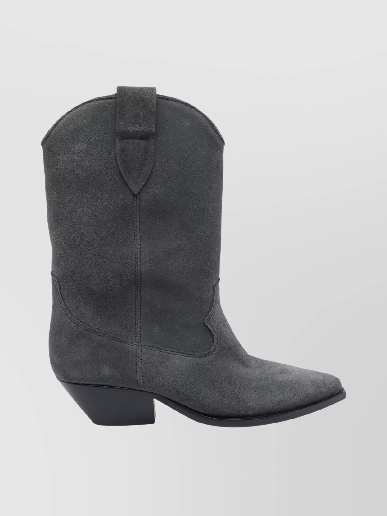 Isabel Marant Western Style Ankle Boots With Pull Tabs In Black