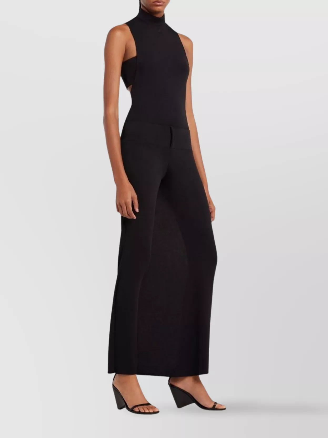 Shop Courrèges Straight Trousers Belted Waist
