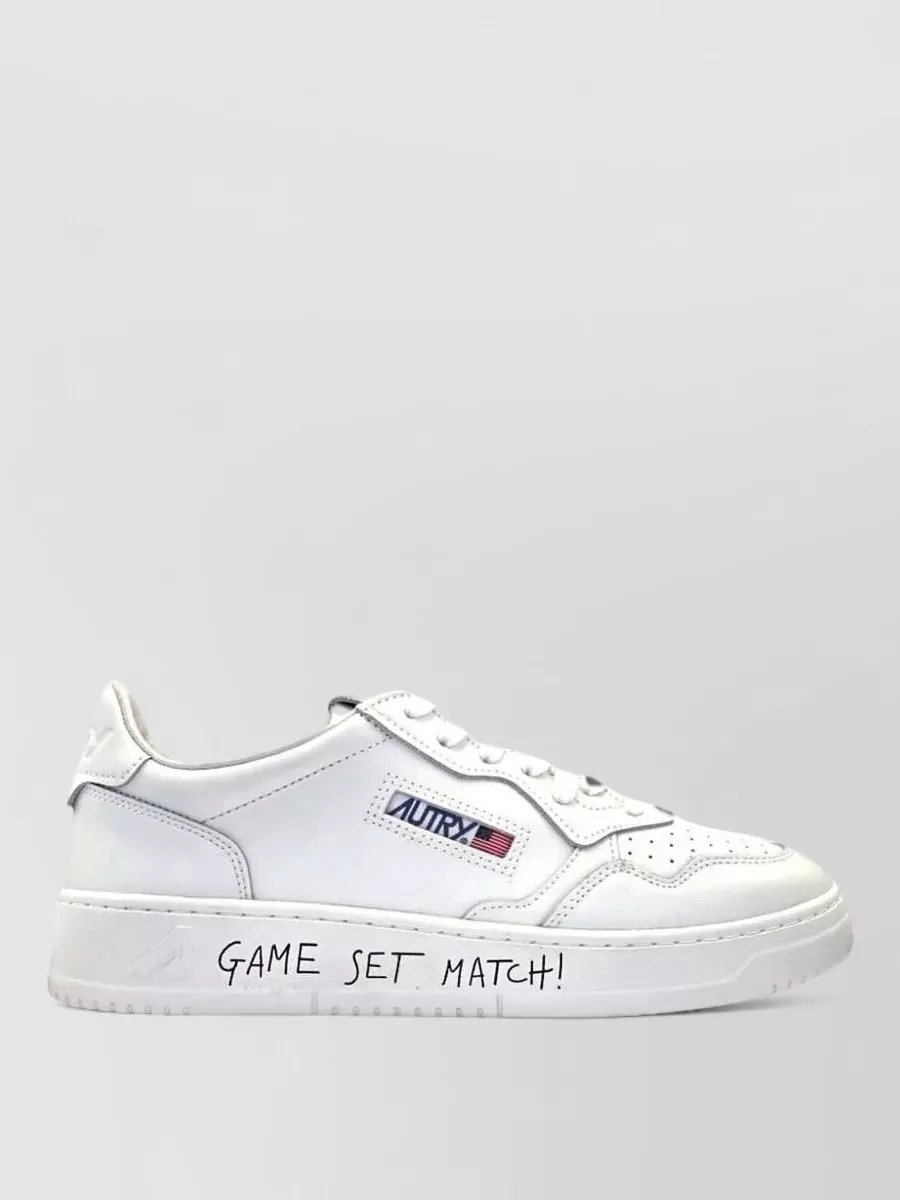 Autry Leather low-top lace-up sneakers