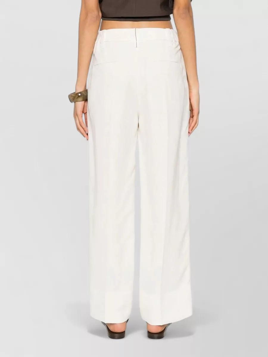 Brunello Cucinelli Linen Cigarette Trousers