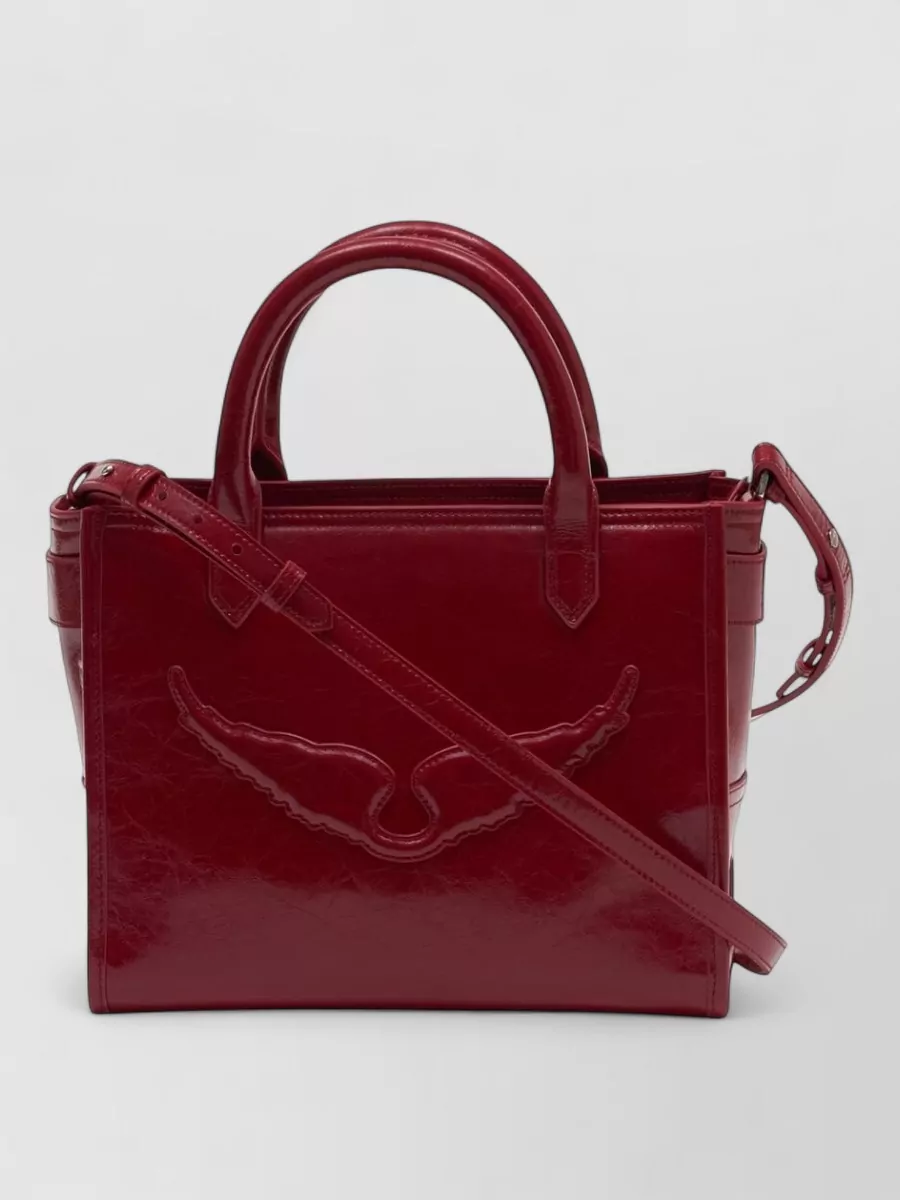 Zadig & Voltaire Angel Xs Leather Shoulder Bag