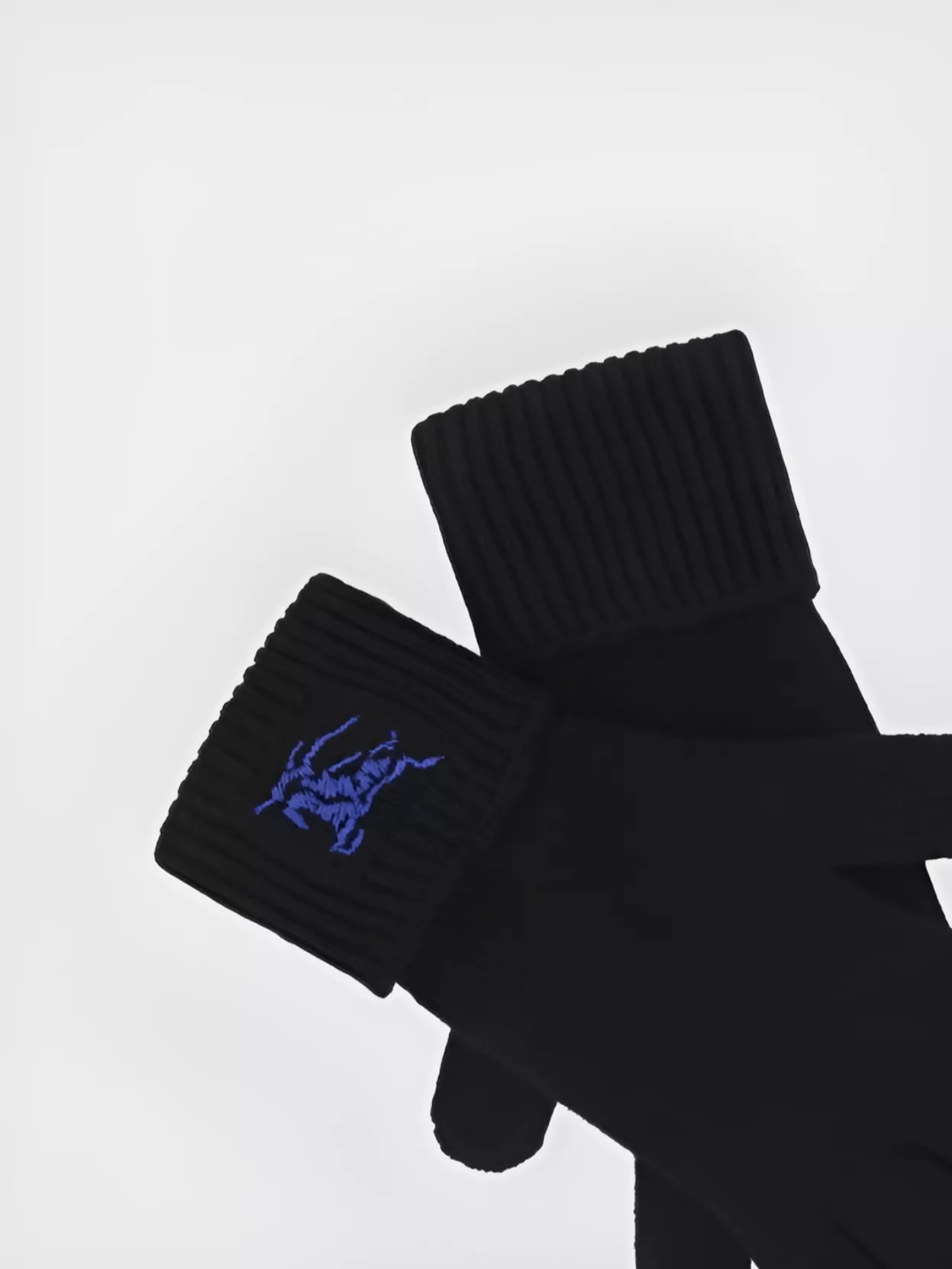 Burberry Cashmere Knit Gloves Logo Detail