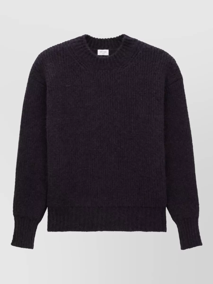 Saint Laurent Alpaca Wool Thick Knit Pullover