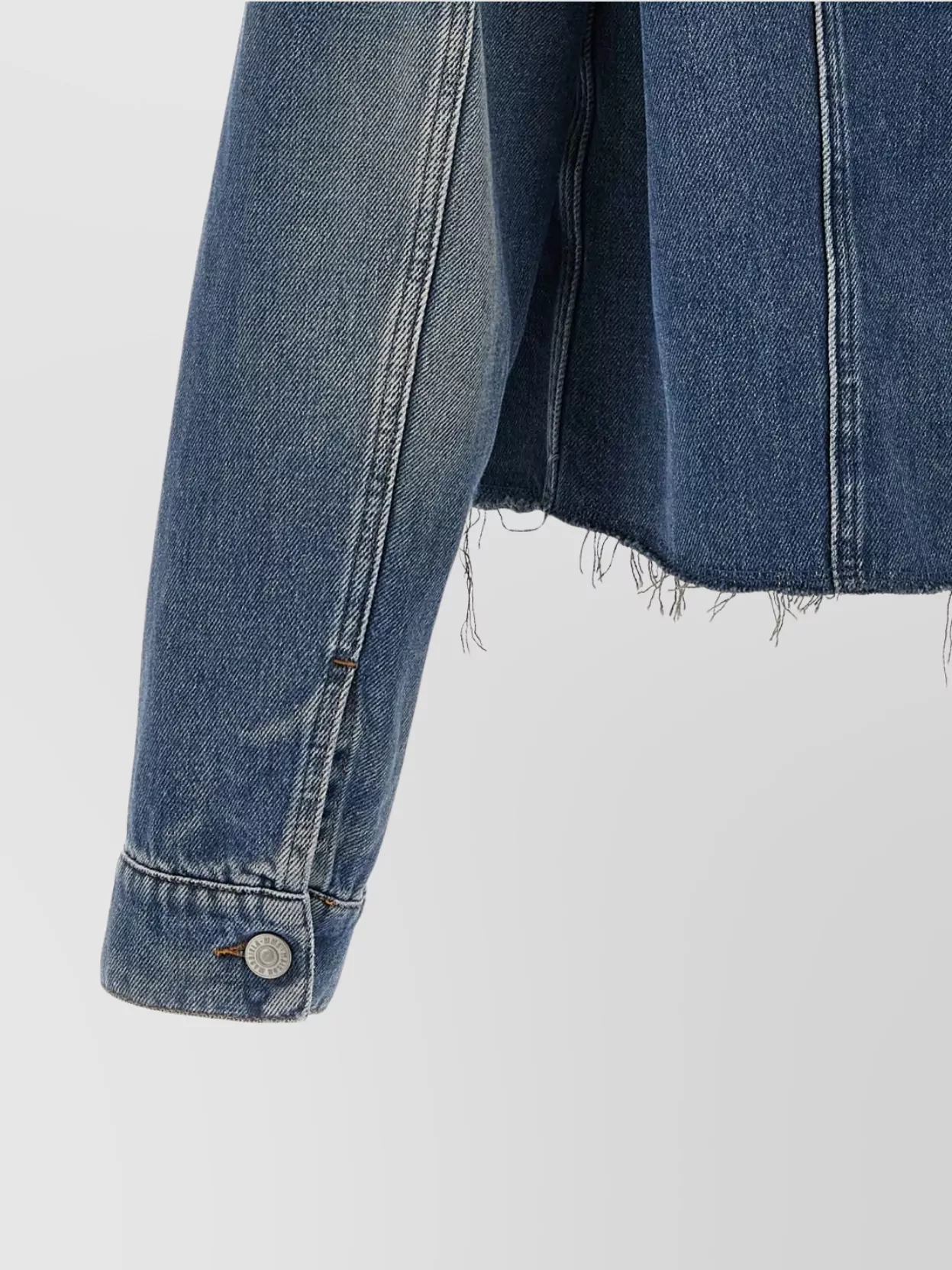 Mm6 Maison Margiela Raw Edge Denim Jacket