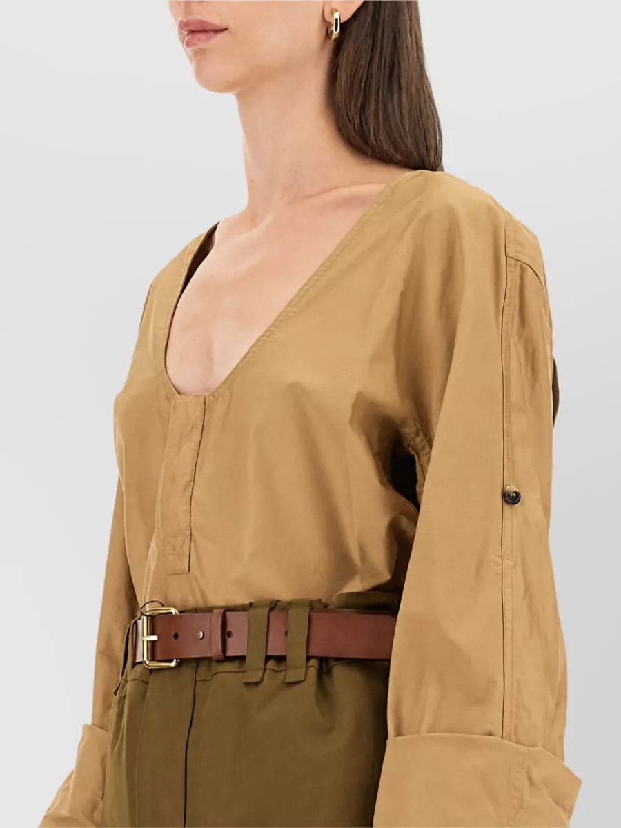 Saint Laurent Henley Blouse