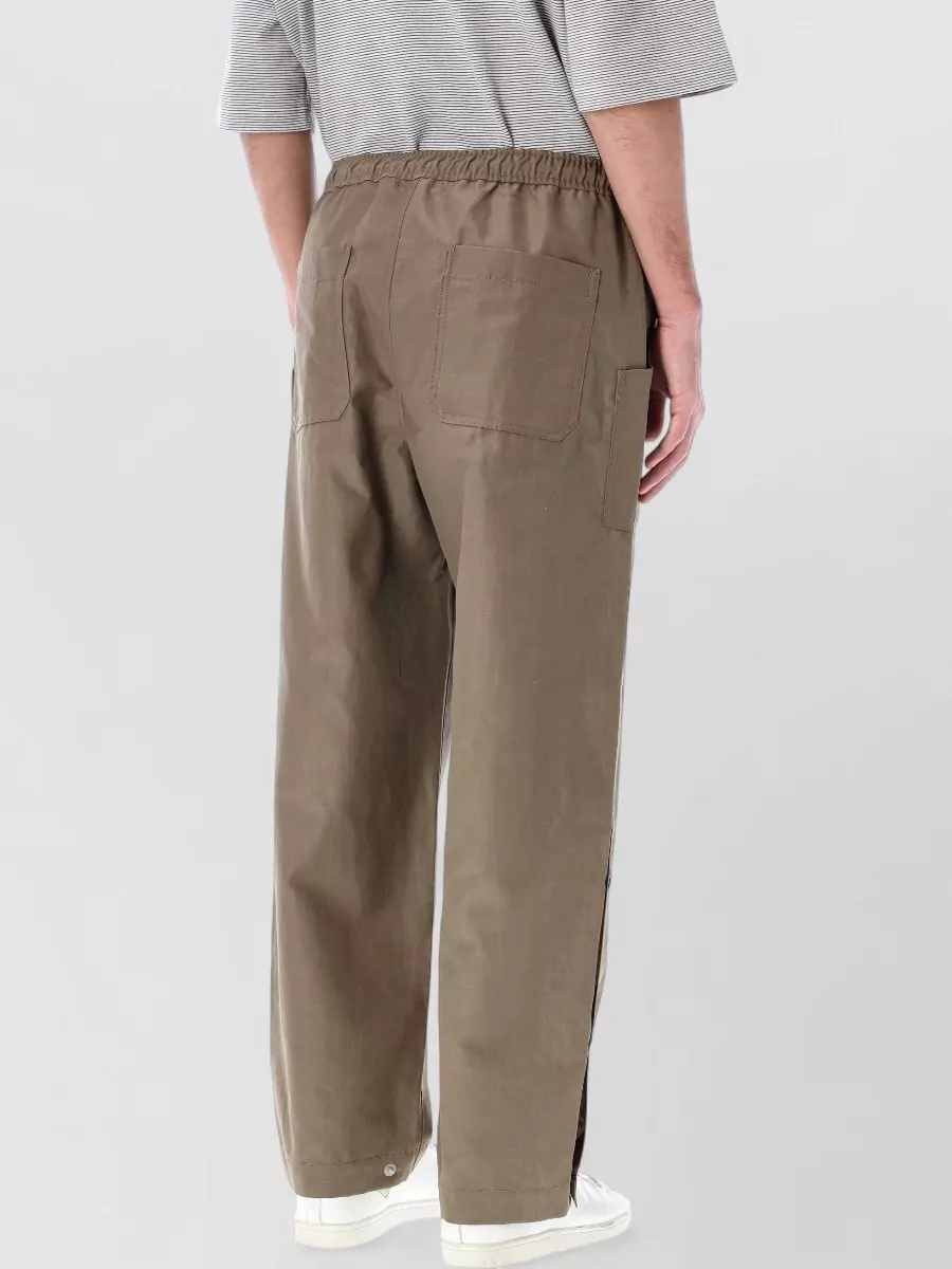 Comme Des Garçons Homme Wool Linen Loose Fit Trousers
