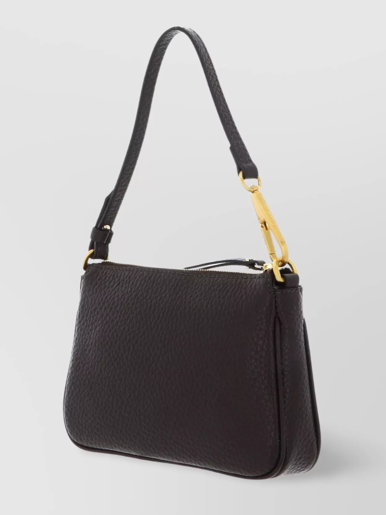 Gianni Chiarini Versatile Maxi-grain Leather Shoulder Bag In Brown