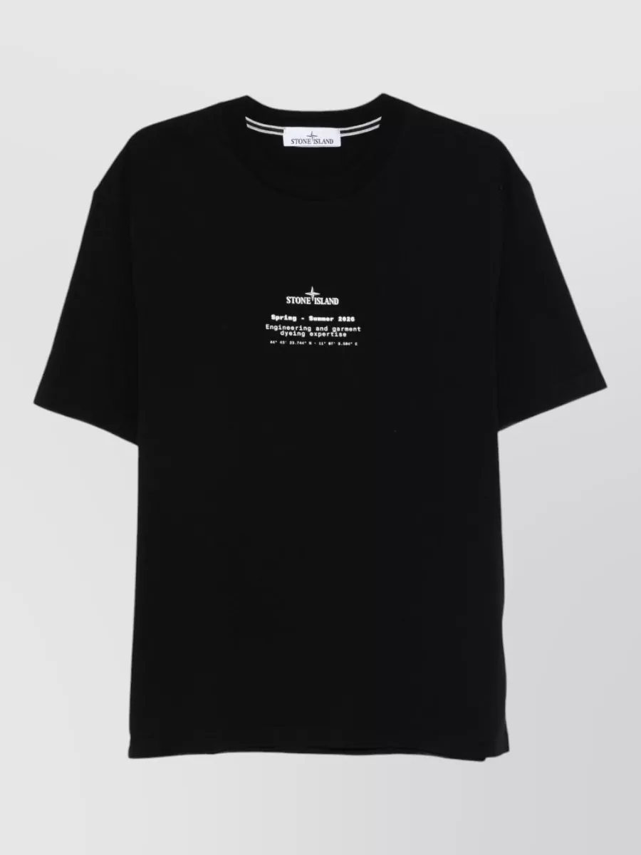 Stone Island Logo-Print Cotton T-Shirt