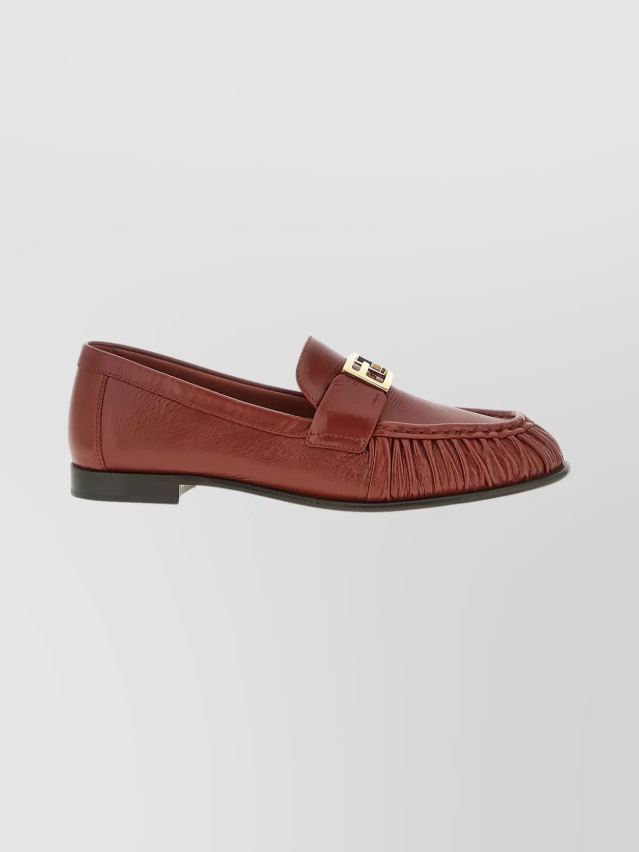 Fendi Fringe Loafers Gold-Tone Hardware