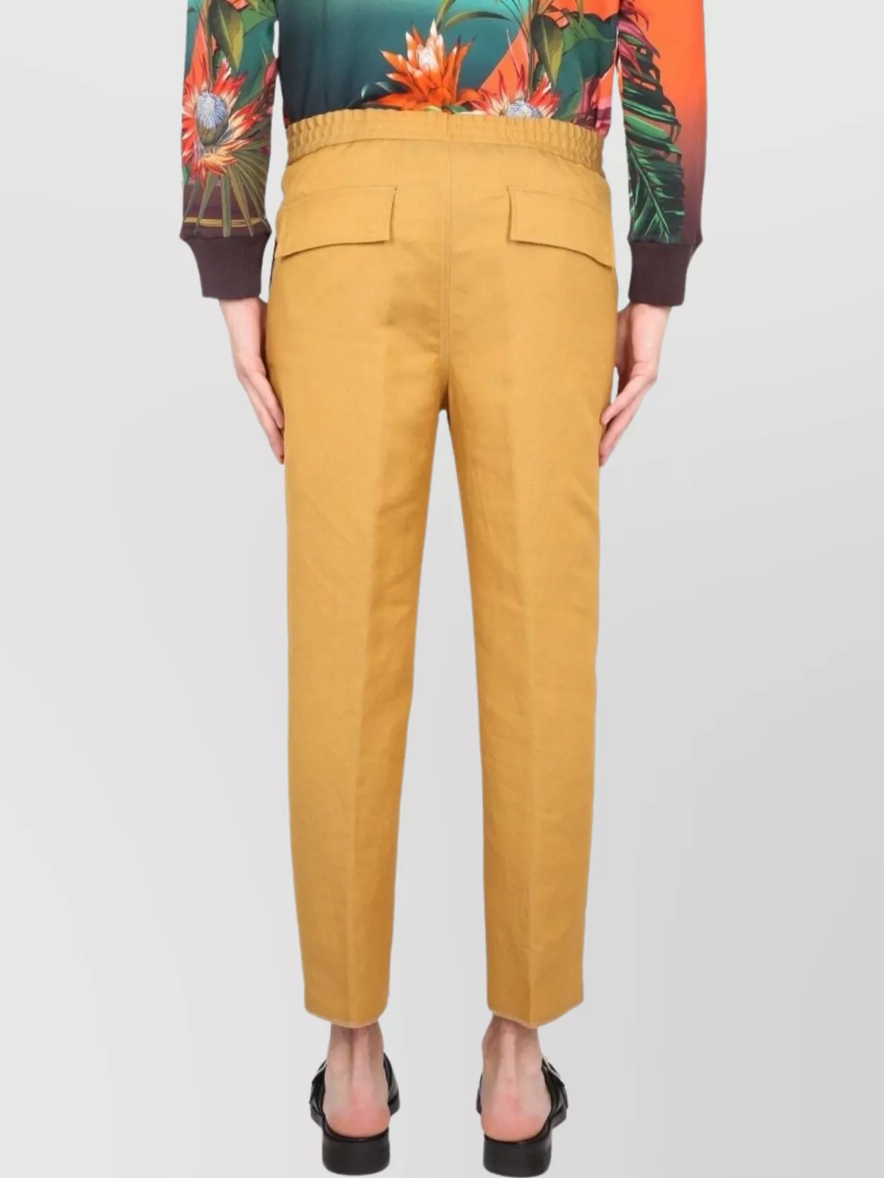 Etro Cropped Trousers With Side And Back Pockets