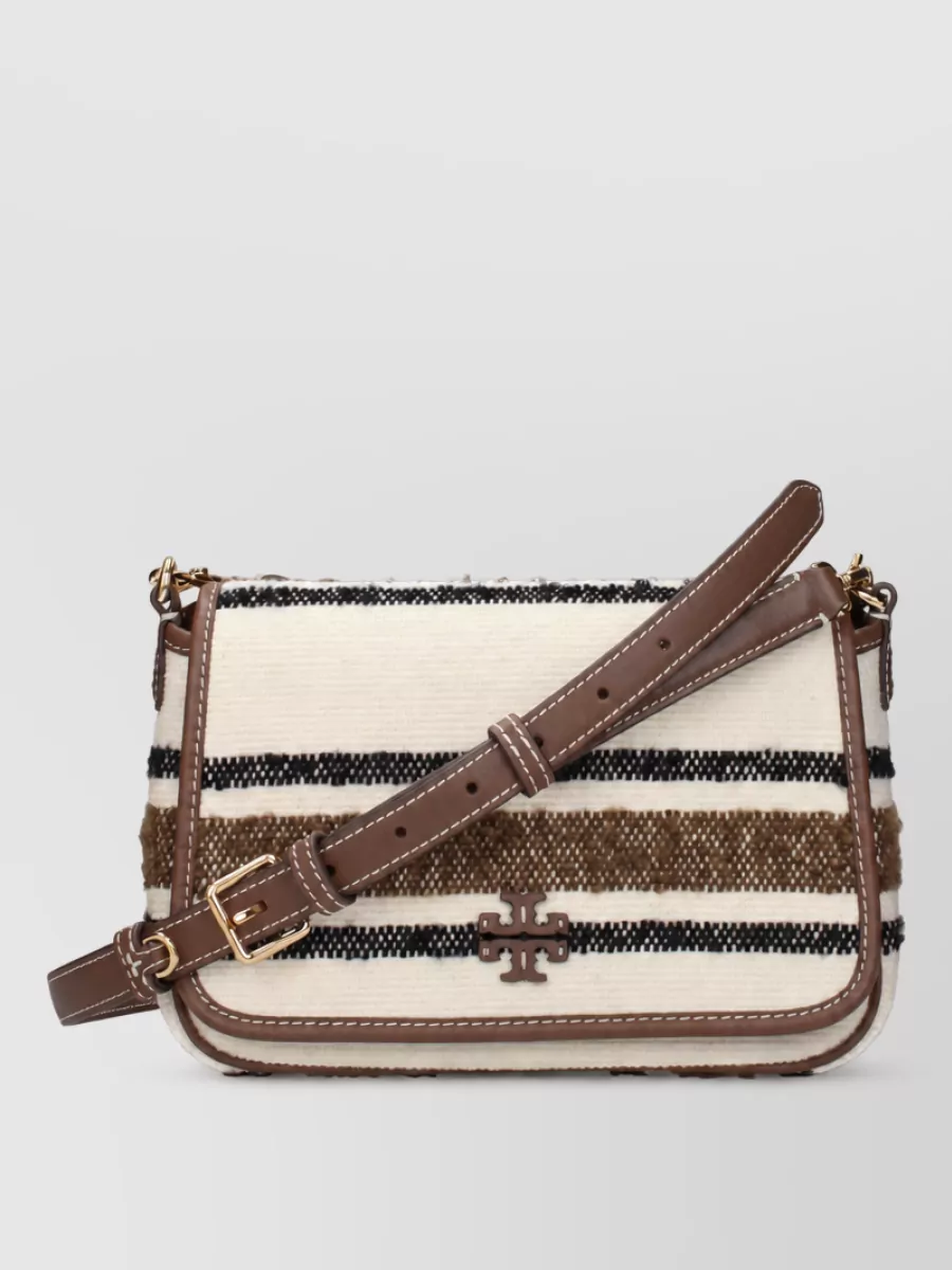 Tory Burch thea fabric clutch bag
