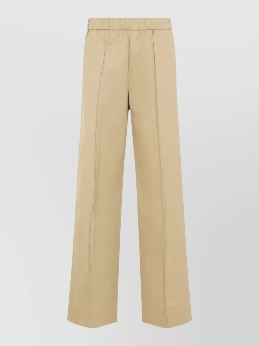 Jil Sander Track Inspired Relaxed Wide Leg Pants