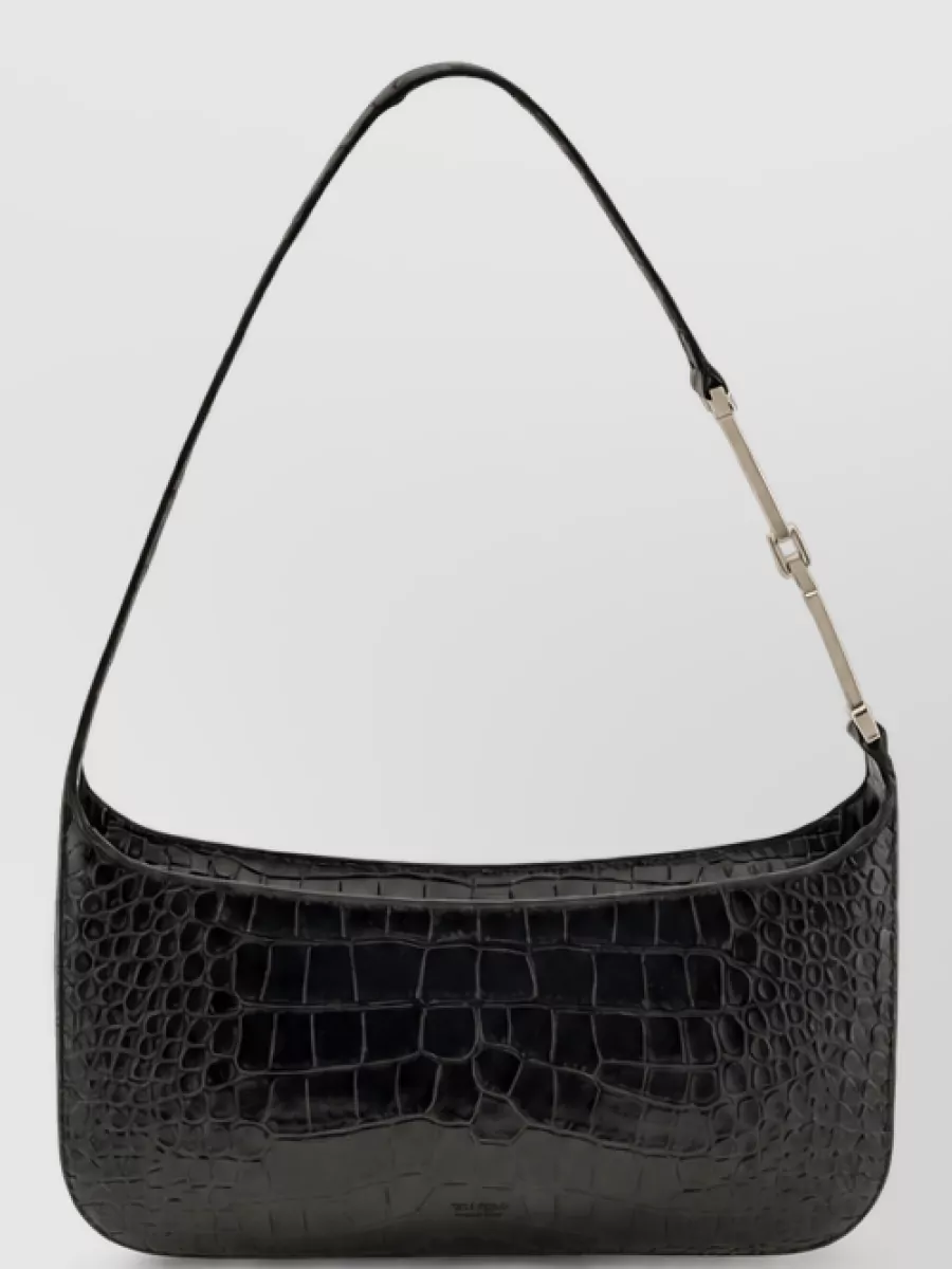 Tom Ford small calf leather crocodile-print clutch bag