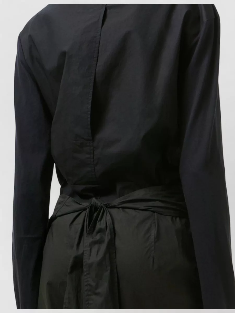 Our Legacy Maxi Dress Long Sleeves Round Neckline Tie