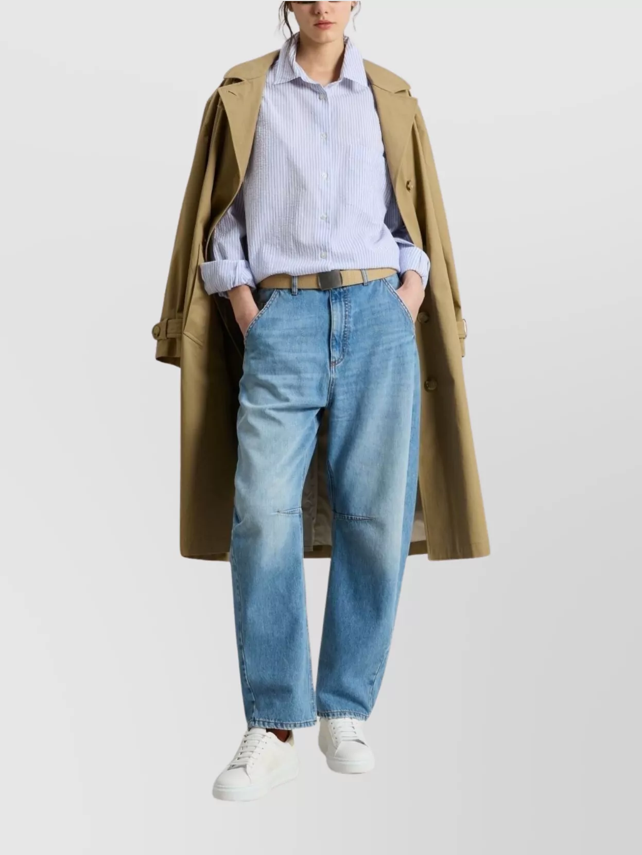 Woolrich Striped Cotton Shirt Chest Pocket