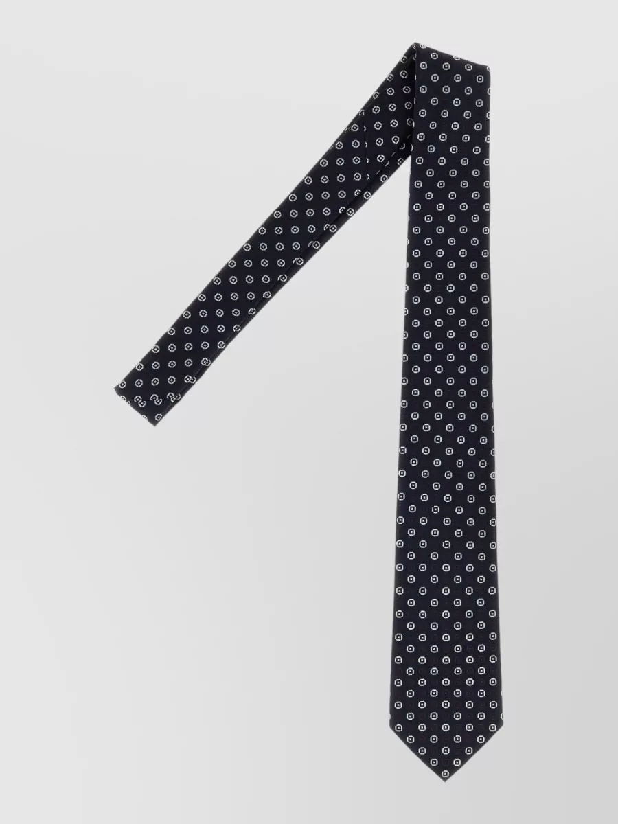 Saint Laurent silk jacquard tie