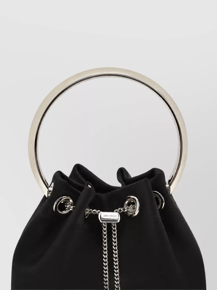 Jimmy Choo Bon Bon Silk Bucket Bag