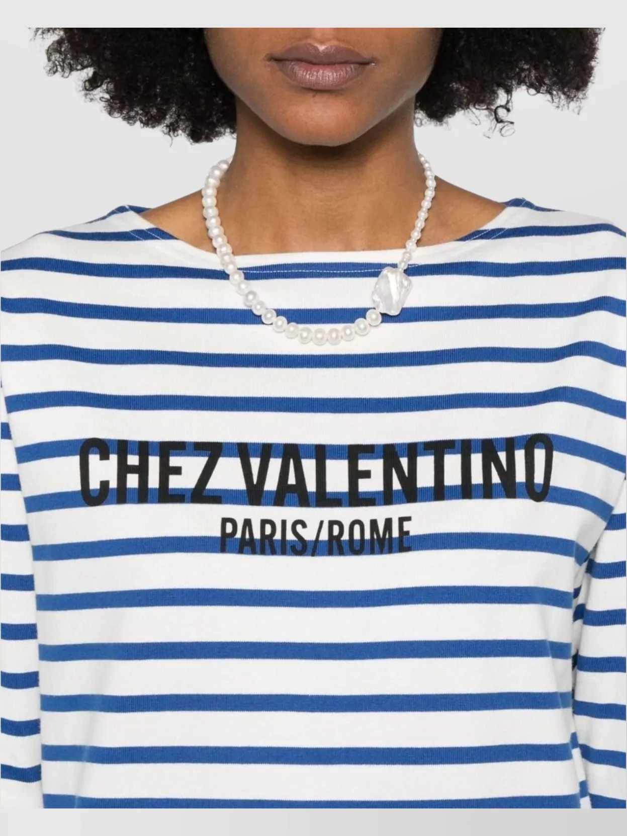 Valentino Striped Long Sleeves T-Shirt