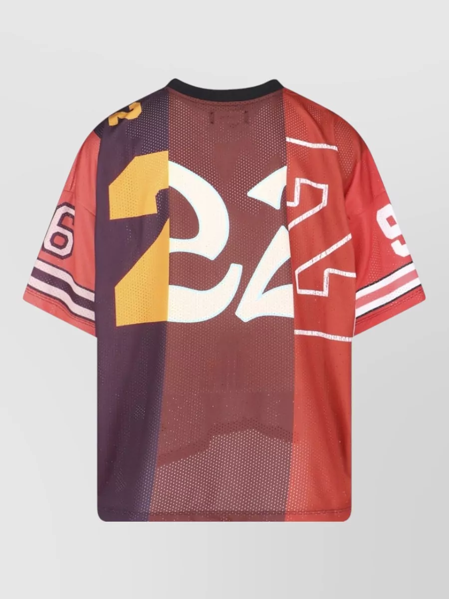 Amiri Color Block Mesh T Shirt Graphic Print