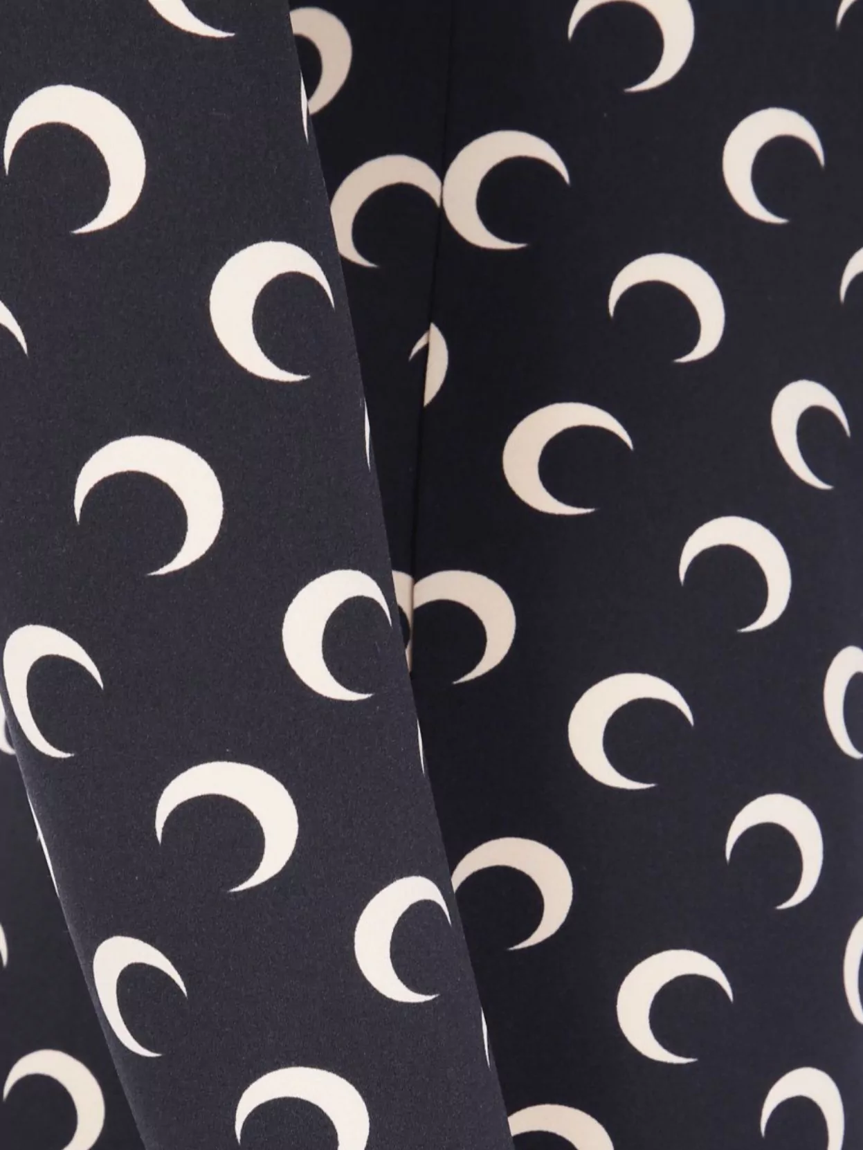 Marine Serre Celestial Pattern Long Sleeve Short Jumpsuit In Black