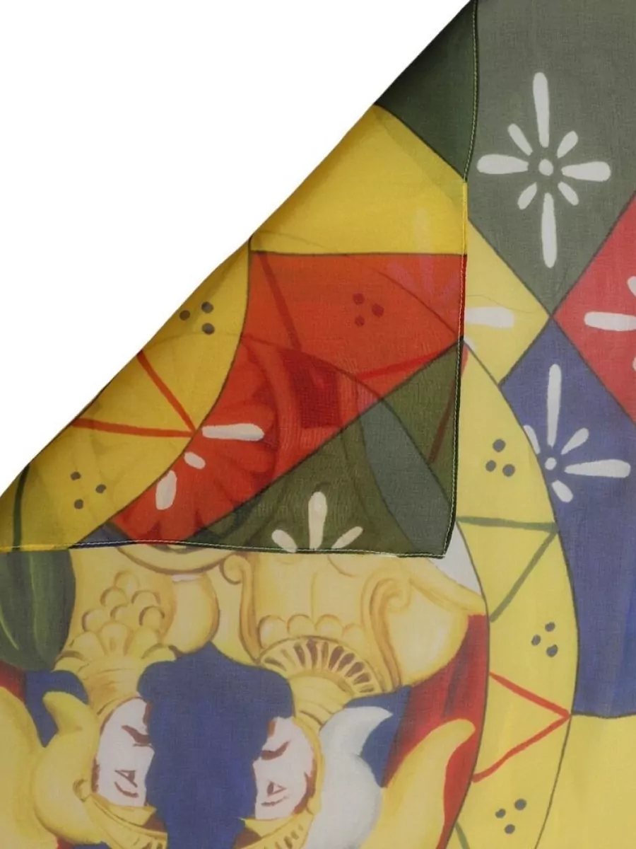 Dolce&Gabbana Silk Printed Square Scarf