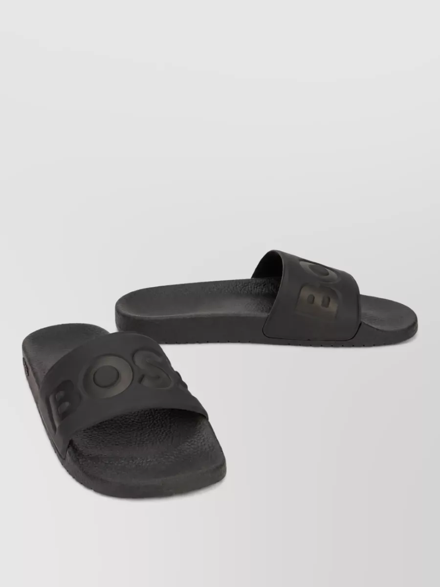 Boss slide sandals