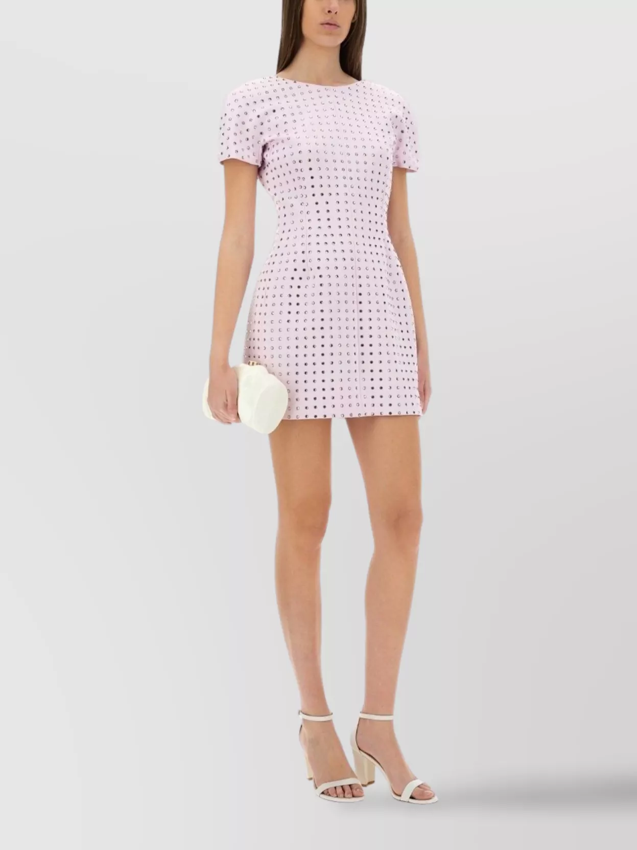 Sportmax Rhinestone Embellished Mini Dress