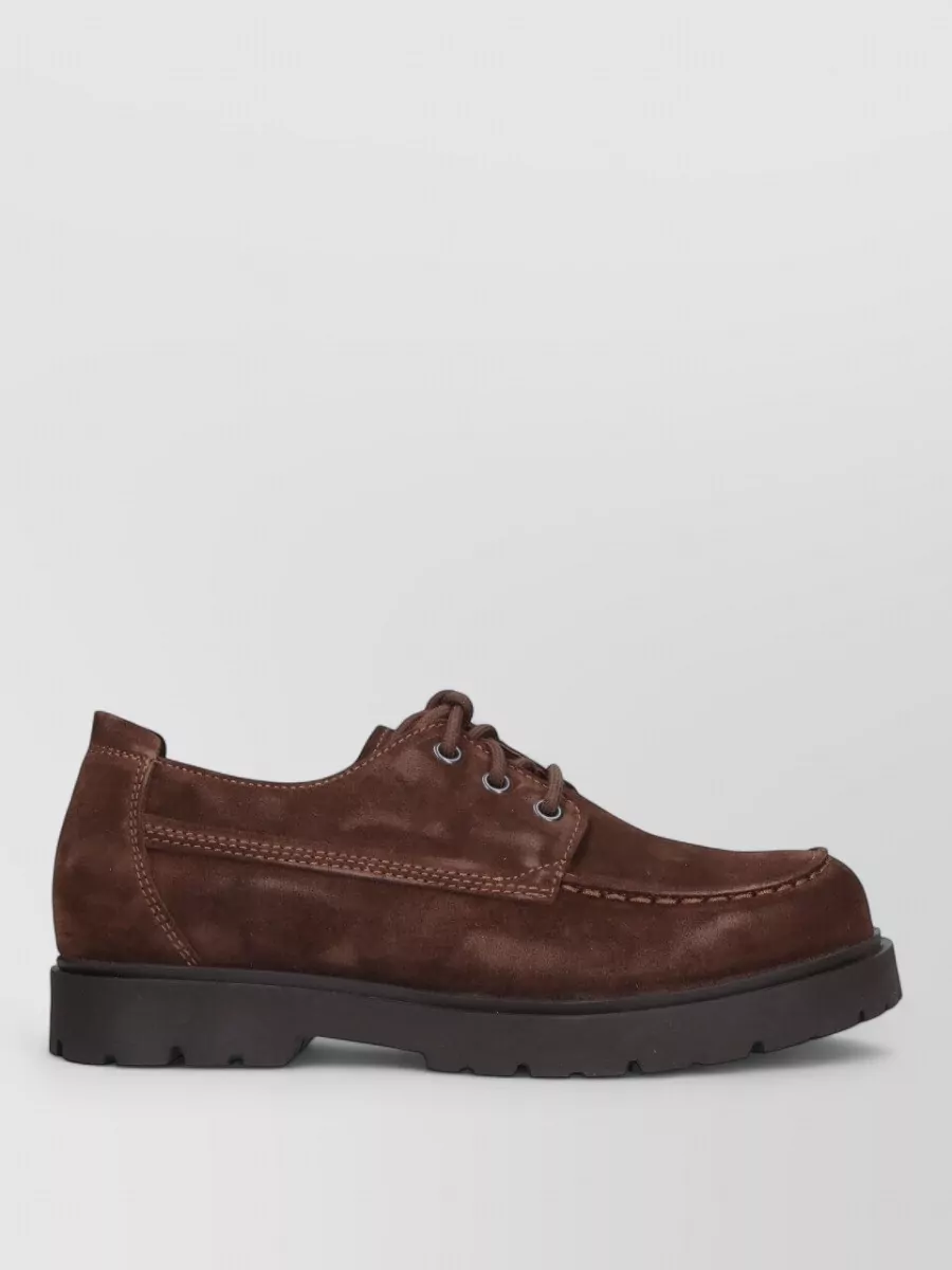Birkenstock leather lace-up brogues