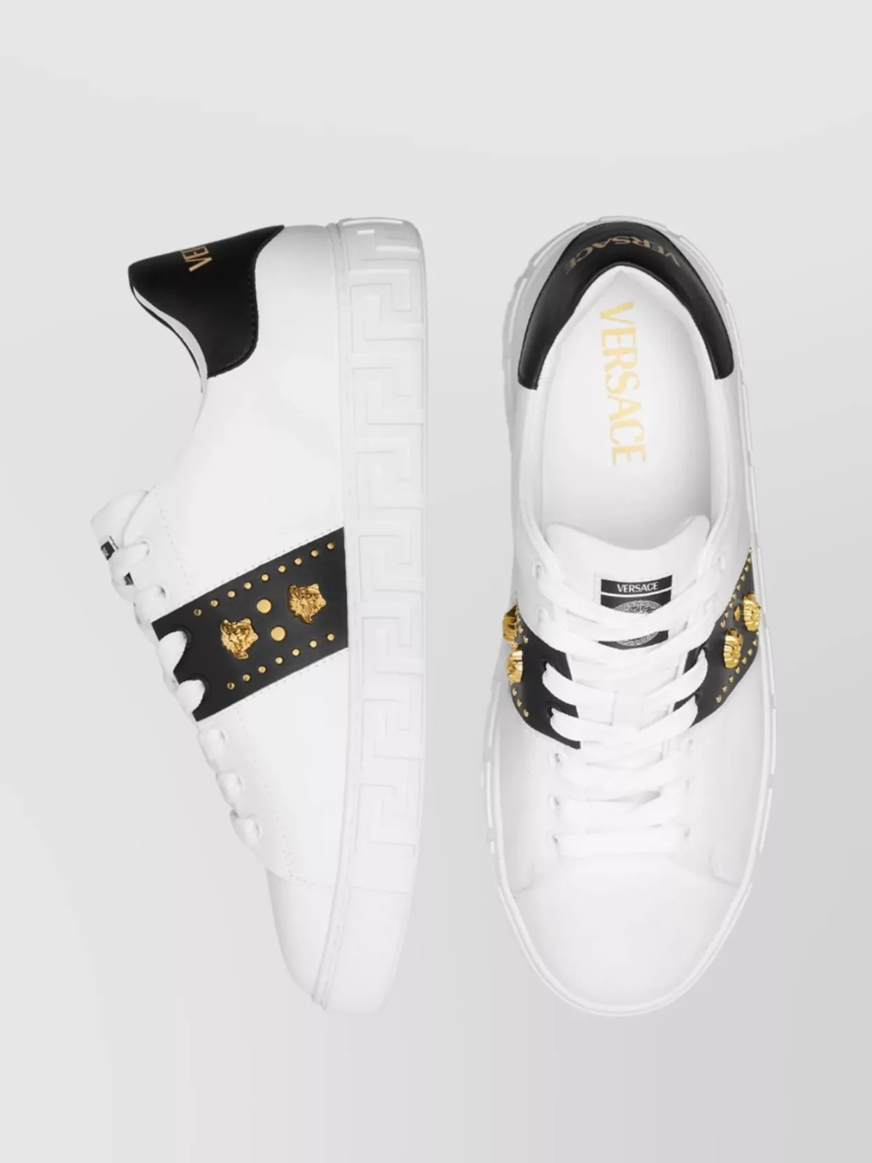 Versace Medusa Head Rubber Sole Sneakers