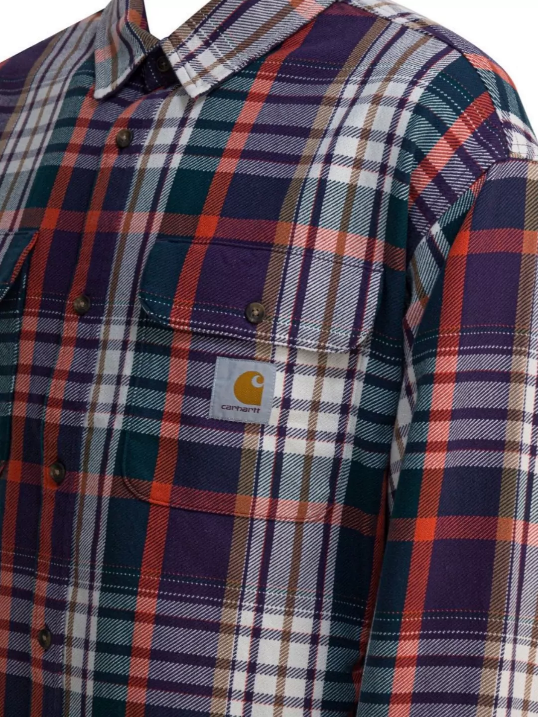 Carhartt Wip Long Sleeve Plaid Shirt Chest Pockets