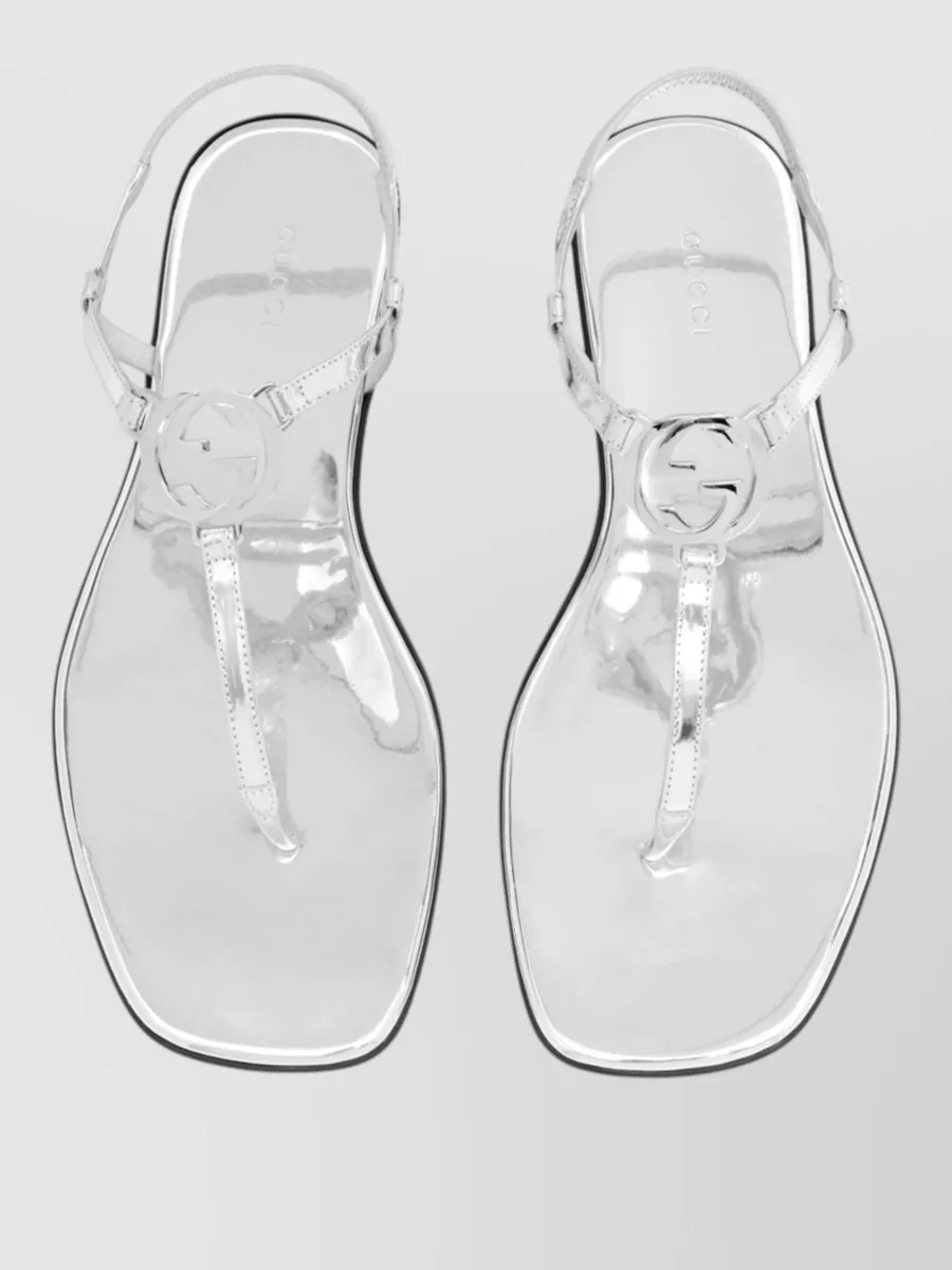 Gucci Leather Thong Sandals
