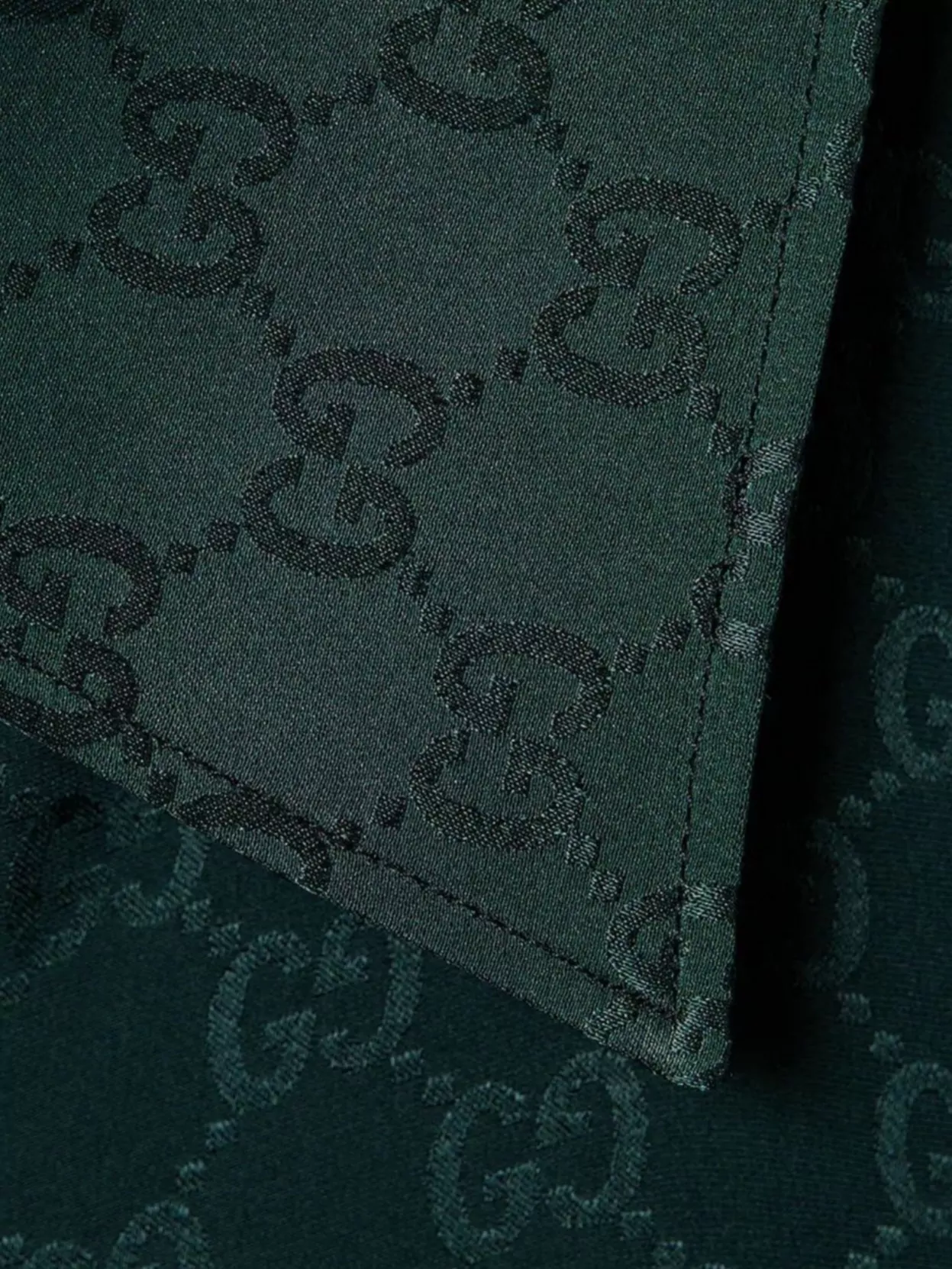 Gucci Monogram Silk Shirt Fitted Design