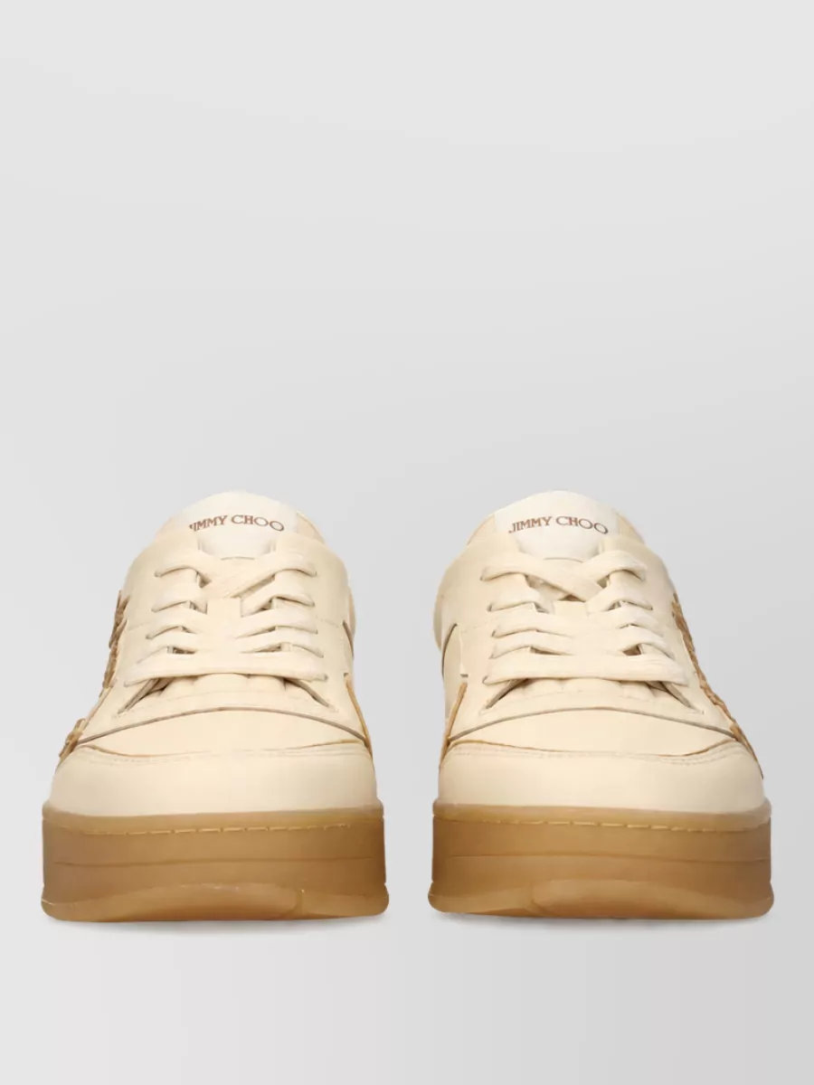 Jimmy Choo leather low top sneakers
