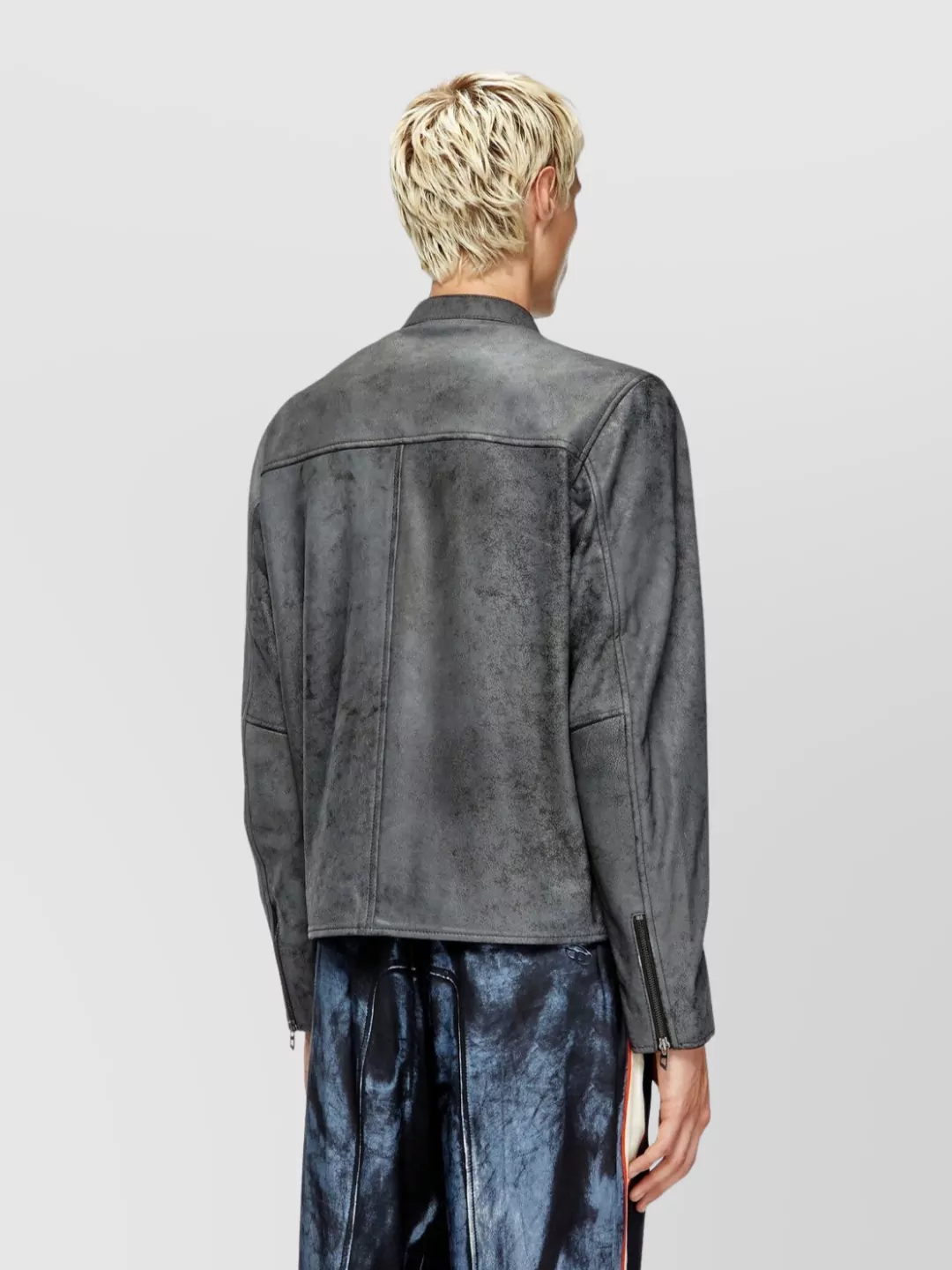 Diesel L-Evert-A Leather Biker Jacket