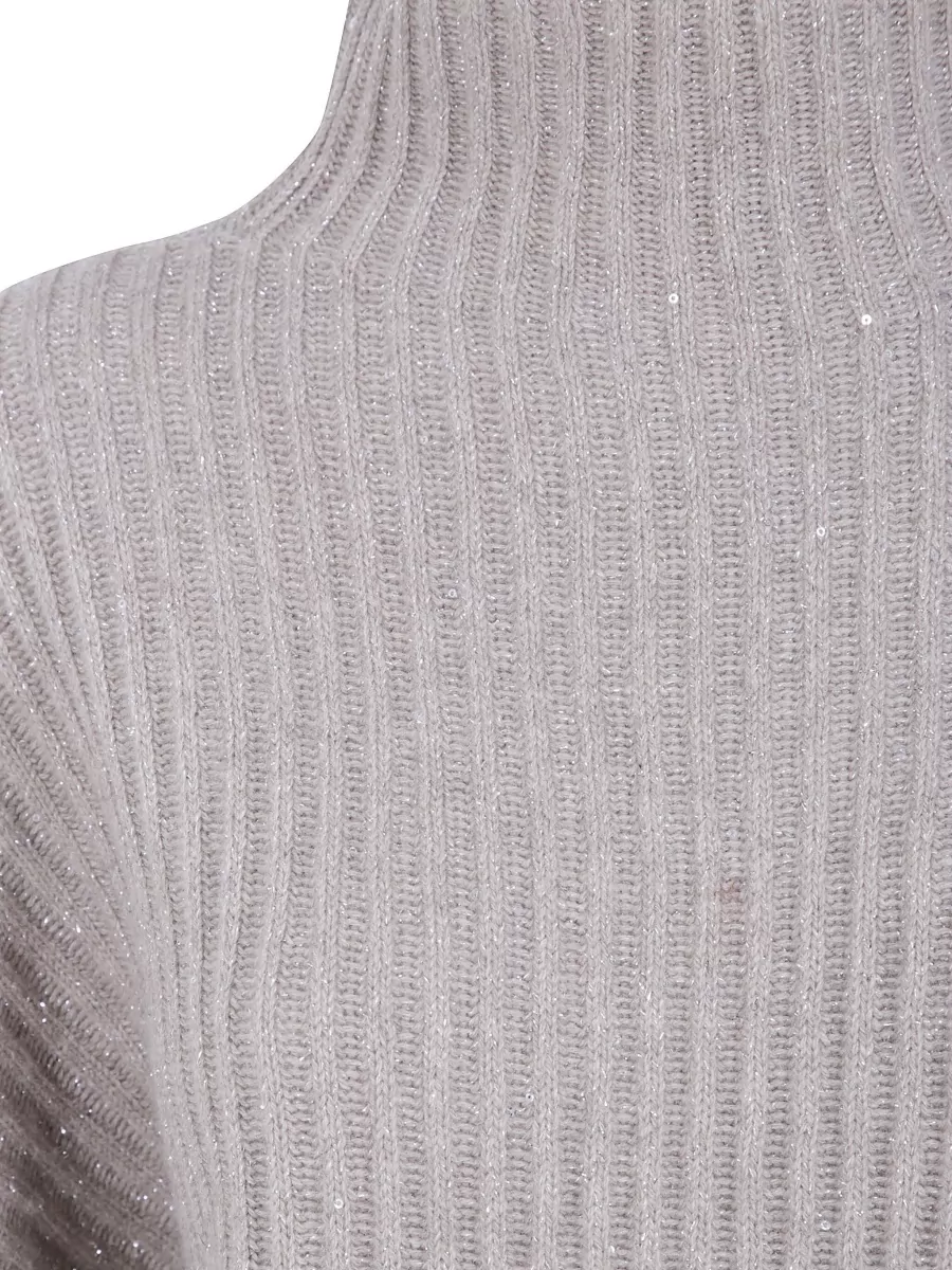 Brunello Cucinelli Cashmere Sequin Turtleneck Sweater