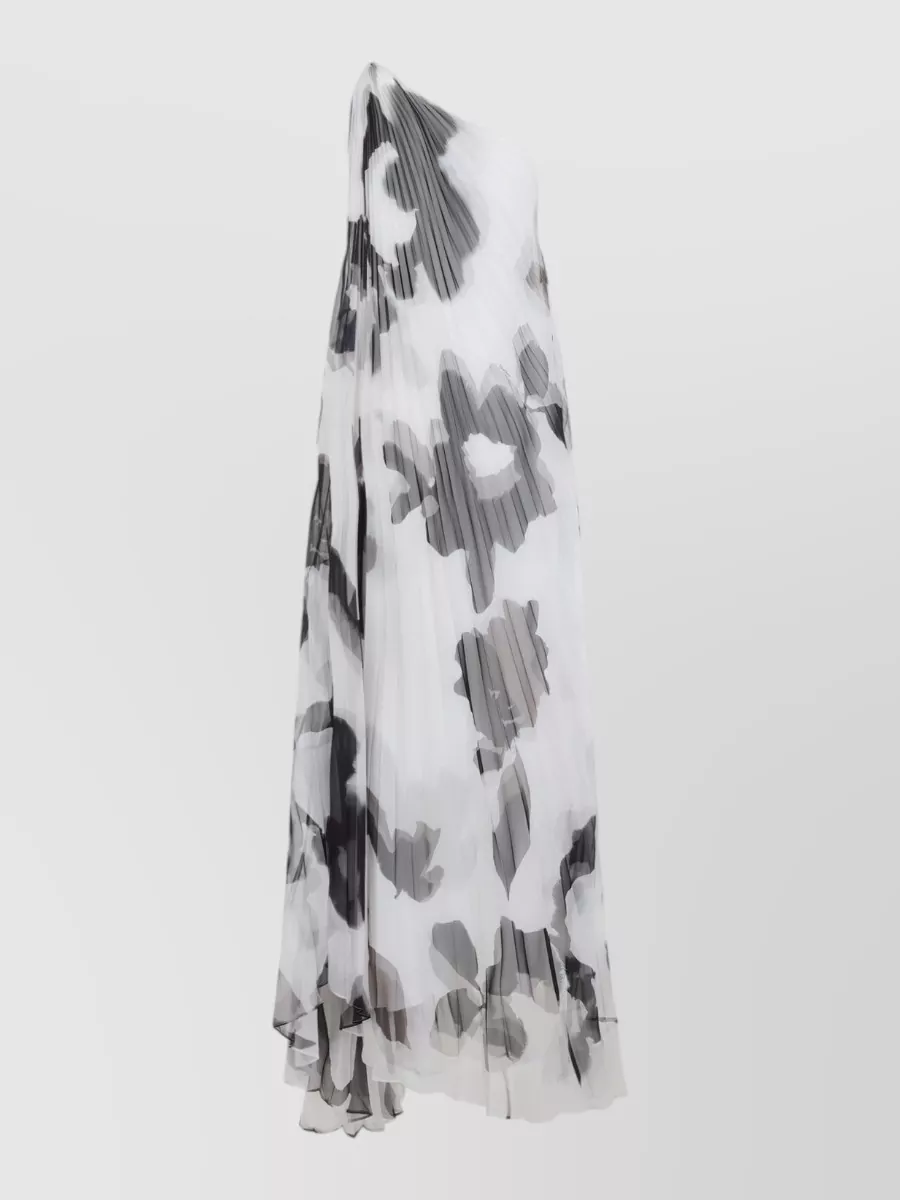 Max Mara printed asymmetric maxi dress