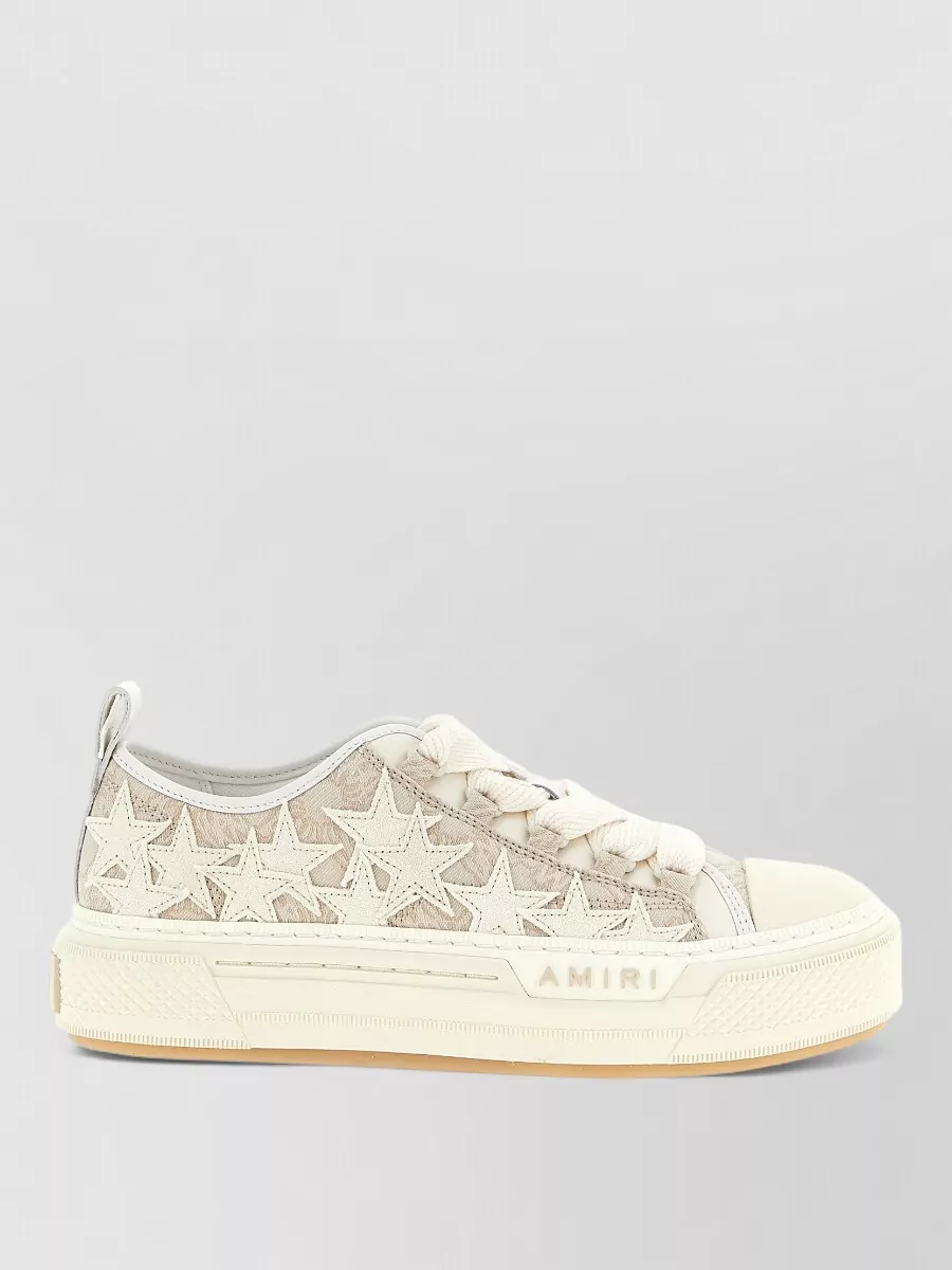 Amiri Quad Stars Court Low Pull Tab Sneakers