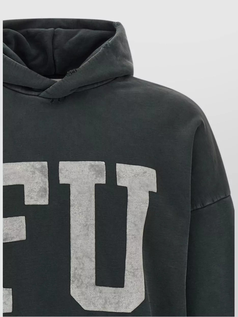 Fear Of God Graphic Print Hooded Sweatshirt Design