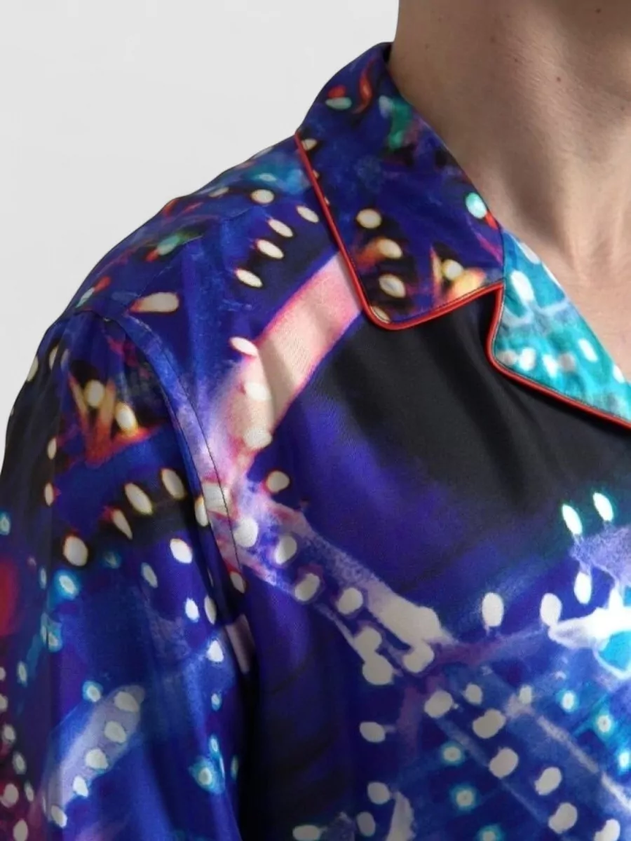 Dolce&Gabbana Silk Printed Pajama Shirt
