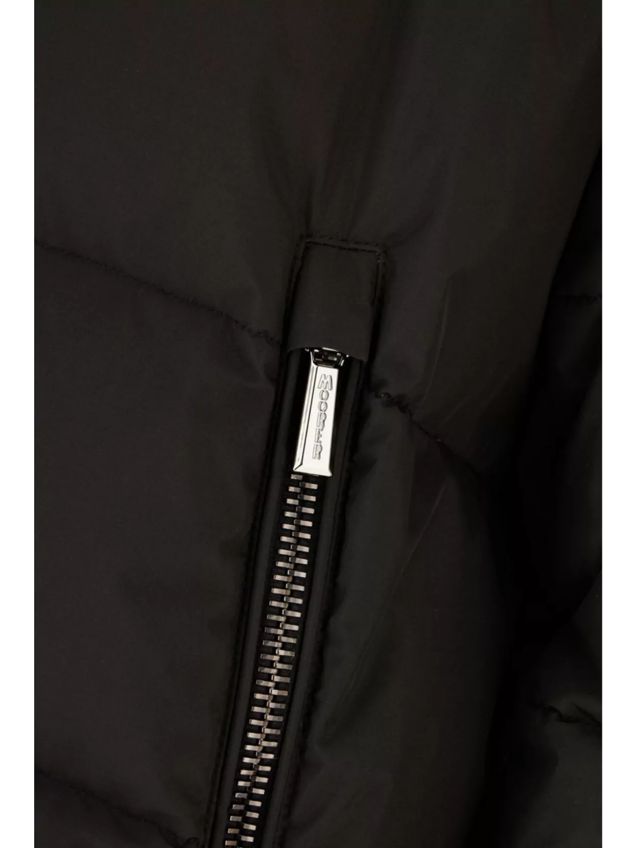 Moorer Quilted Coat Hood Drawstring Hem