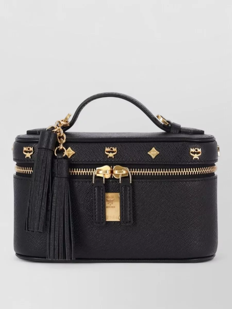 Mcm aren calf leather mini bag